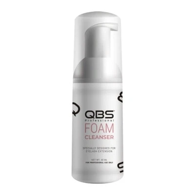 QBS Lash Foam Cleanser 40ml | Eyelash Extension Aftercare | Gentle Cleanser Foam