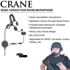 CRANE Quick Release Bone Conduction Microphone for Vertex VX Series (See List)