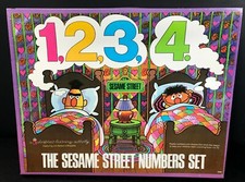 Sesame Street Colorform Street Numbers Set New/Vintage