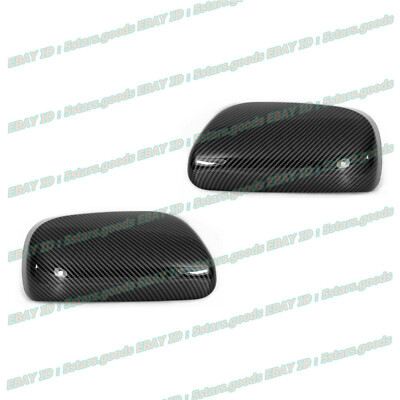 Glossy Black Carbon Fiber For Scion xA 2004 2005 Side Mirror Cover Molding Trim