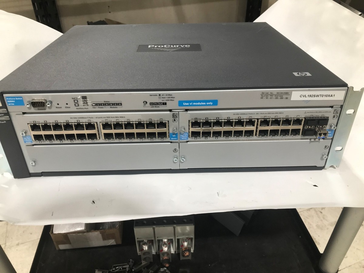 HP ProCurve 4204vl Ethernet Switch J8770A 48-Ports Rack-Mountable