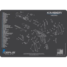 For Kimber Micro  Armorers Cleaning Mat Cerus Gear PREMIUM  Made in USA  