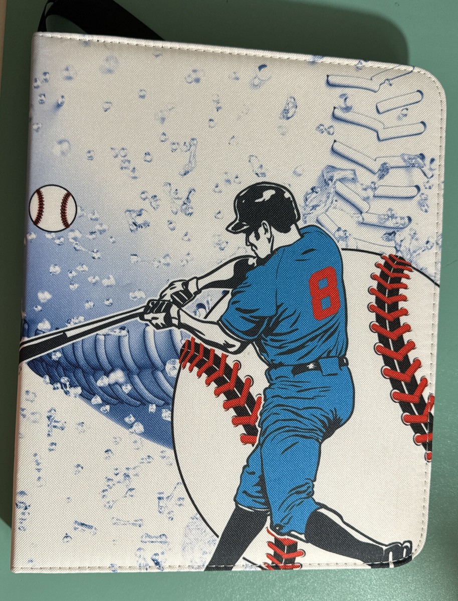 Baseball Card Binder Card Sleeves Holder Fits 450 Cards with 50 Removable Sheets Baseball Card Binder Card Sleeves Holder Fits 450 Cards with 50 Removable Sheets