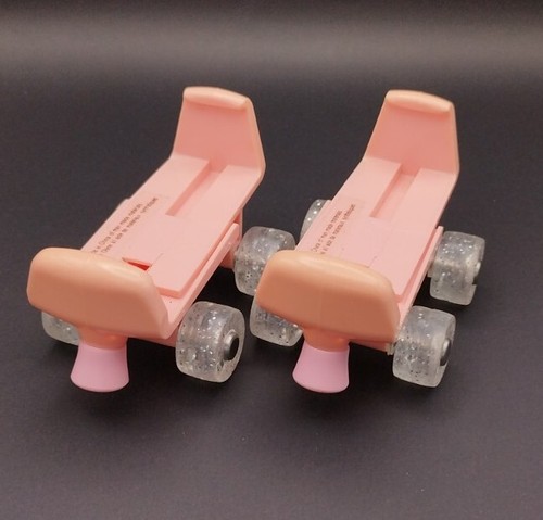 Build a Bear Rollschuhe hellrosa mit silbernen Glitzerrollen ✨💖🛼