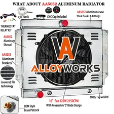 3 ROW RADIATOR SHROUD FAN FITS 1959-1960 CADILLAC DEVILLE ELDORADO 6.4L V8 #5960