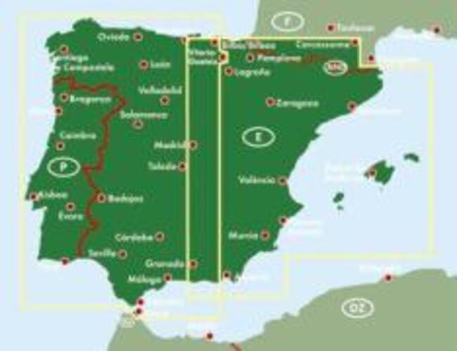 Thumbnail - Spanien / Portugal 1 : 700 000 | Freytag & Berndt | (land-)karte |