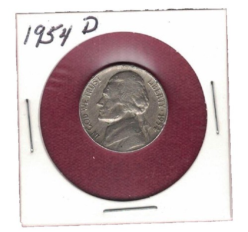 1954 S Jefferson Nickel Very Fine VF See Pics Z454 | eBay