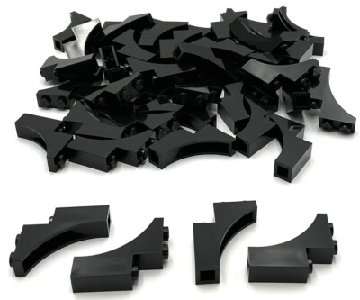 Lego 50 New Black Arch 1 x 3 x 3 Parts