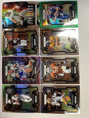  24 Prizm Draft Picks RC Jaden Daniels, Brock Bowers Purple Wave, Bo Nix Fearles