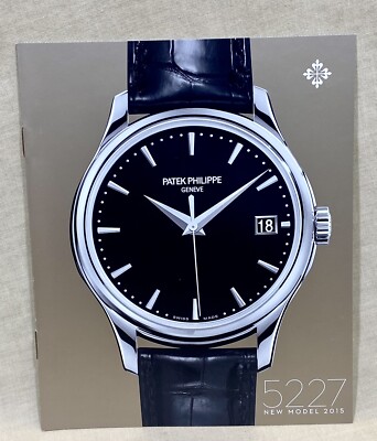 Patek Philippe 2015 Booklet 5227 Calatrava Date Sweep Seconds Cal 324 S C OEM /