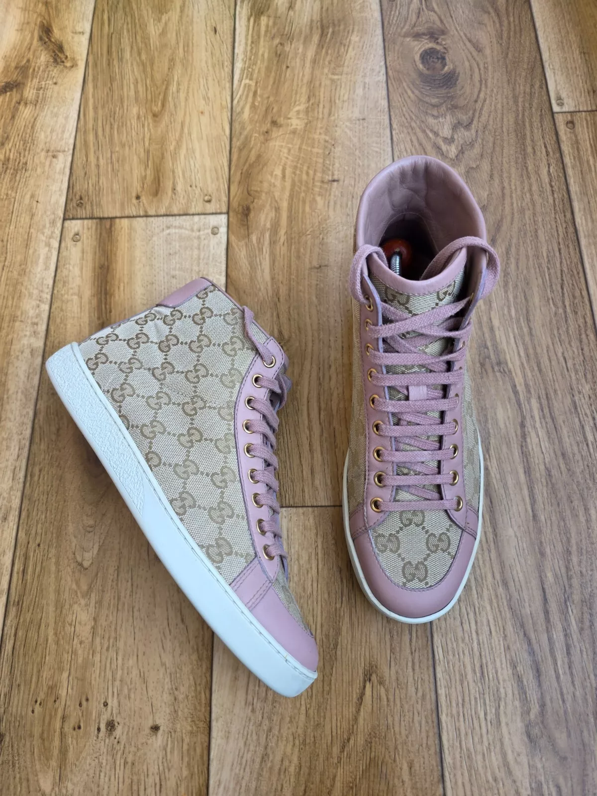 Baskets montantes en toile GUCCI GG TAILLE 38 EU, 7,5 US, 5,5 UK