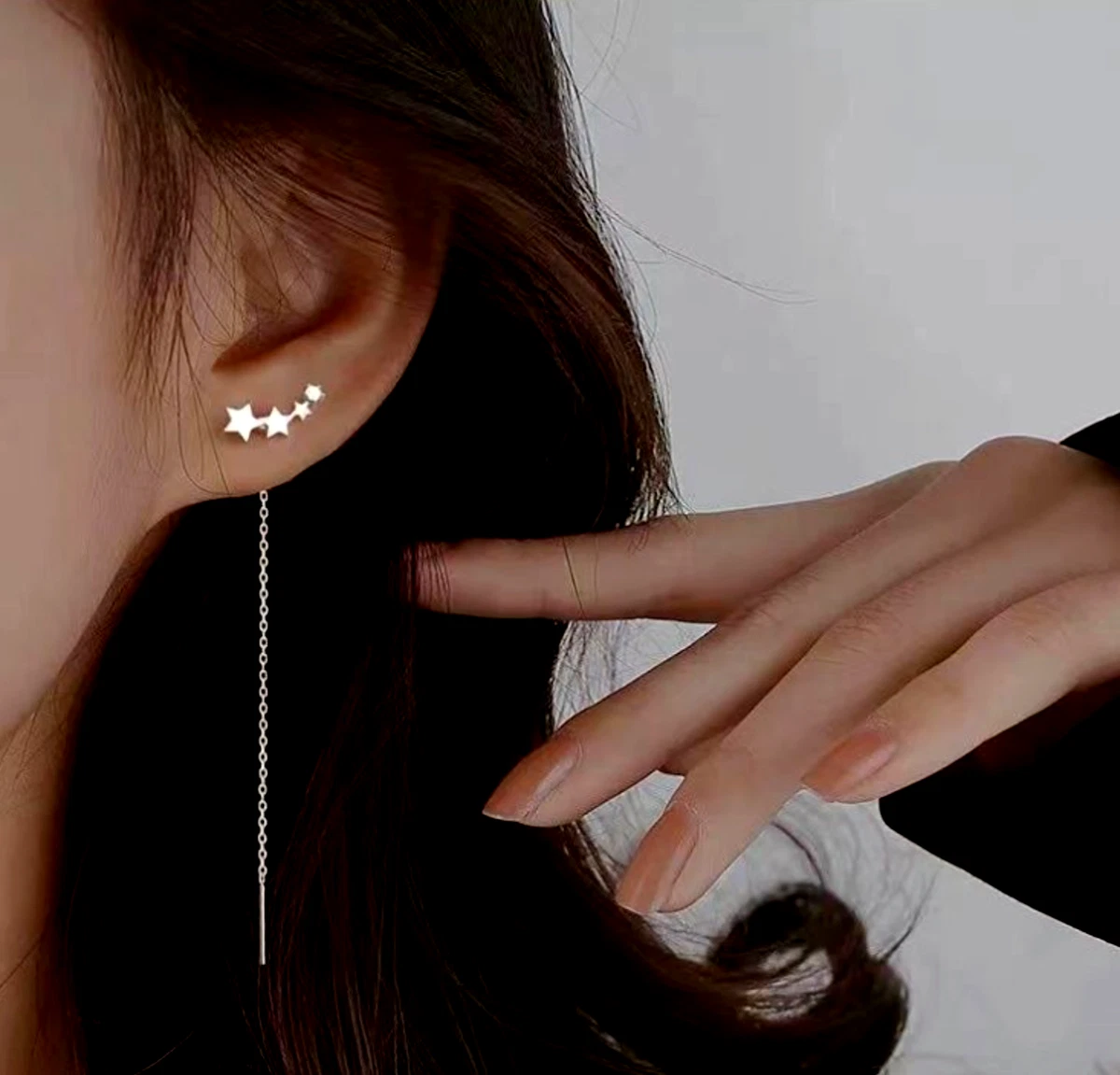 Titanium clearance threader earrings