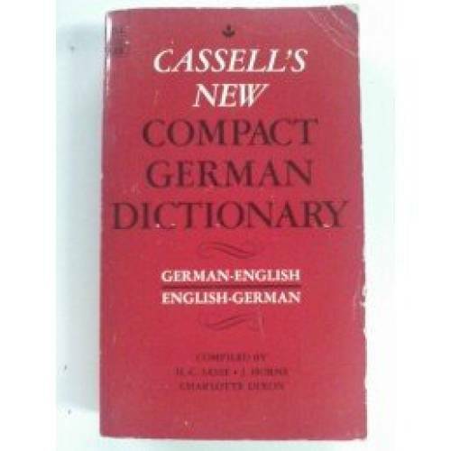Cassell's New Compact German Dictionary by Cassells Editors (1981, Trade Paperback) for sale