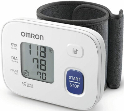 Omron Handgelenk-Blutdruckmessgerät RS1 , für zu Hause und unterwegs