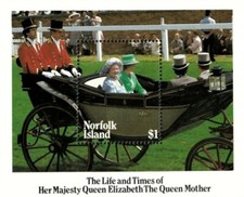 Norfolk Island 1985 - The Life & Times of the Queen Mother - Miniature Sheet MNH