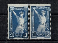 FRANCE STAMP YVERT 186 " JEUX OLYMPIQUES ATHLETE 50c VARIETES " NEUF xx TTB X703