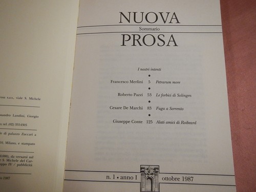 NUOVA PROSA Merlini Pazzi De Marchi Conte - 第 2/2 張圖片