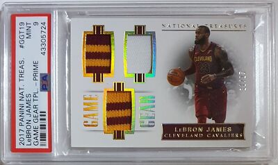 2017 National Treasures LeBron James PRIME PATCH /25 Triple