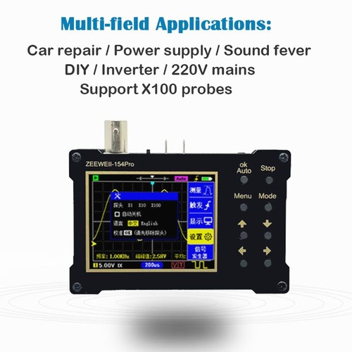 2.4-inch Screen TFT Color Screen Digital Oscilloscope 40MSa/s Sampling Rate - Picture 7 of 15