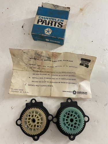 1964-75 Power Window Motor GEARS MoPar 9T Fury 300