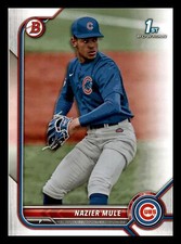 Nazier Mule 2022 Bowman Draft 1st #BD-77 Chicago Cubs Mint