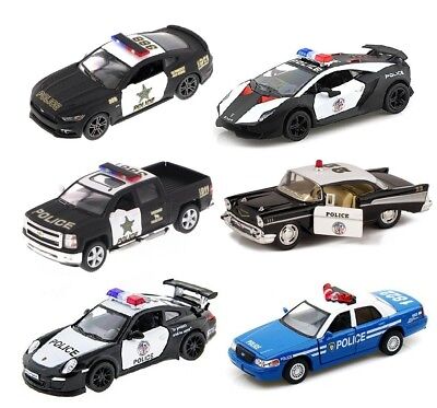 5" Kinsmart FORD CHEVY Lamborghini Porsche Dodge Police Diecast Model