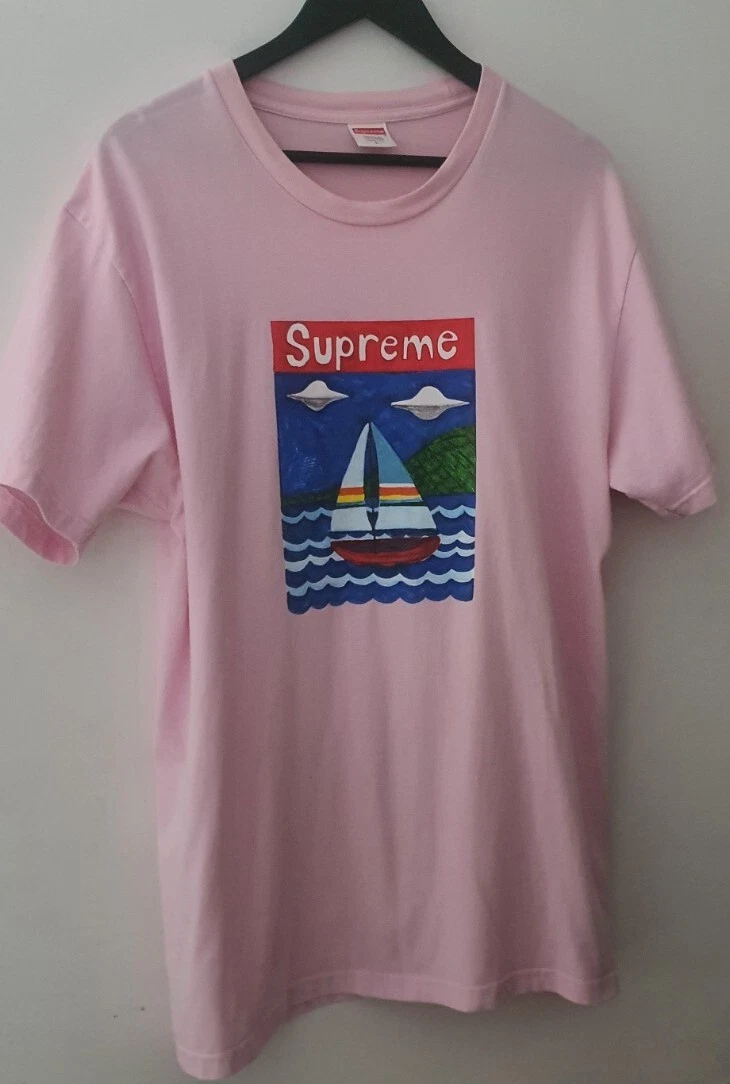 T shirt rose clair SS20 Supreme Sailboat taille L Large 