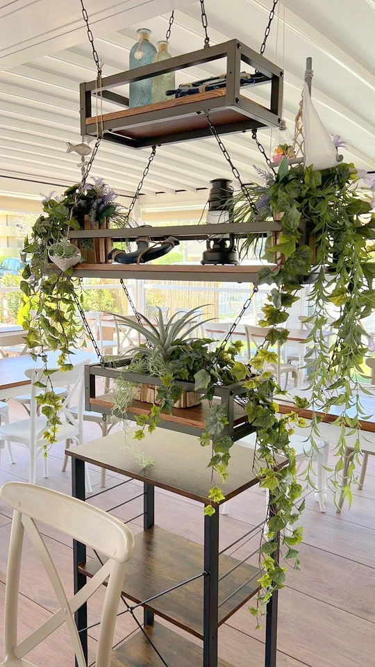 Estante Flores Colgante Techo De Con Cadenas Flores Jardín Vertical Cocina - Imagen 4 de 4