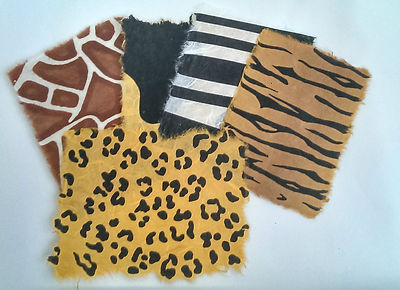 10 Stück handgemachtes Maulbeerpapier/Tier/9cmx12cm Stück/gedeckte Kanten/Decoupage