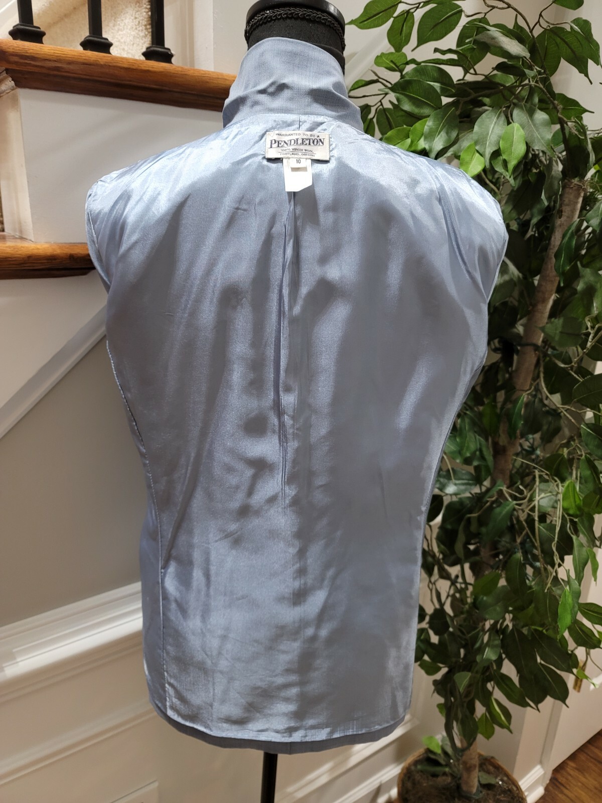 Pendleton Women's Sky Blue Wool Single Breasted O… - image 9