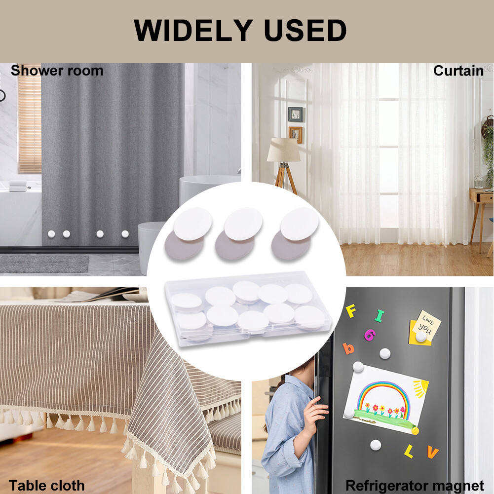 10pcs Kitchen Heavy Duty No Sew Shower Curtain Weight Windproof Strong