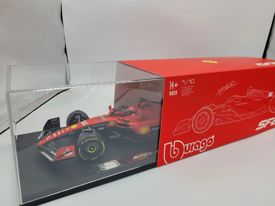 BBURAGO18-16820 FERRARI SF-23 #16 LECLERC F1 1/18 - Immagine 2 di 3