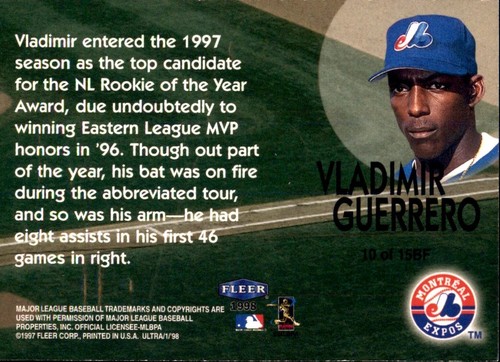 Vladimir Guerrero ⚾ Collection MLB AU CHOIX 1996 - 1999 EXPOSITIONS DE MONTRÉAL ⚾ SÉNATEUR - Photo 139 sur 203