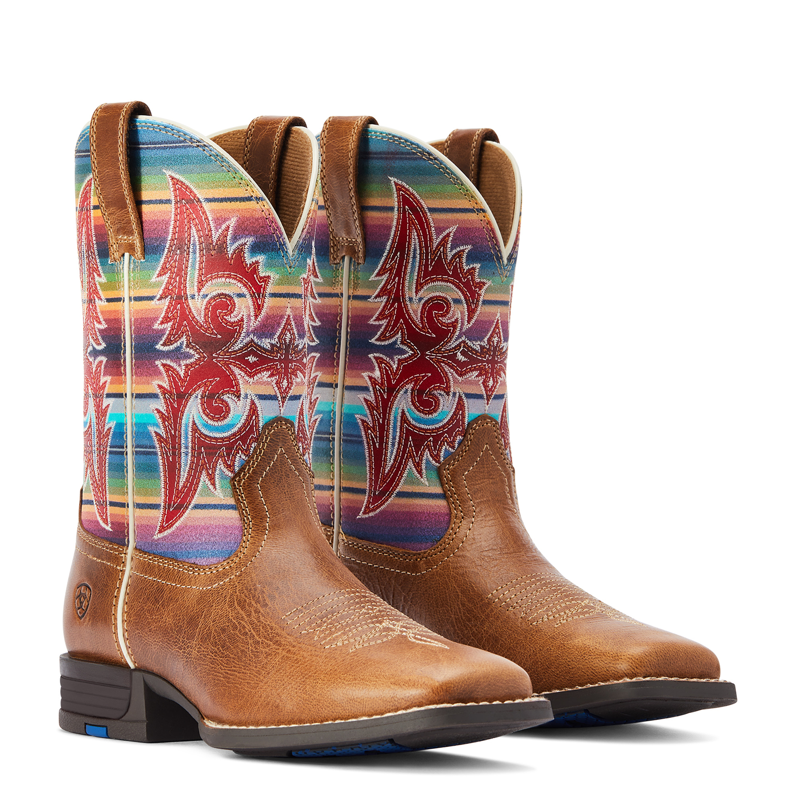 Ariat® Youth Girl's Lonestar Tan & Old Muted Serape Boots 10042595