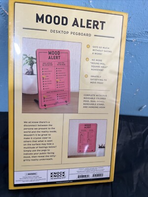 Knock Knock Mood Alert Desktop Pegboard - Lavagna Con Pioli Per Umore, 6x9 Pollici, Per Scrivania - Foto 13