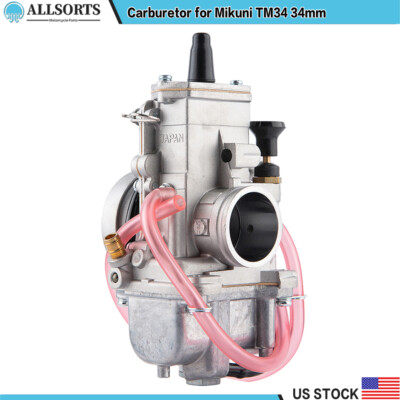Carburetor Carb Fit For Mikuni TM34 34mm TM34 TM-34 TM34FS Flat Slide Smoothbore