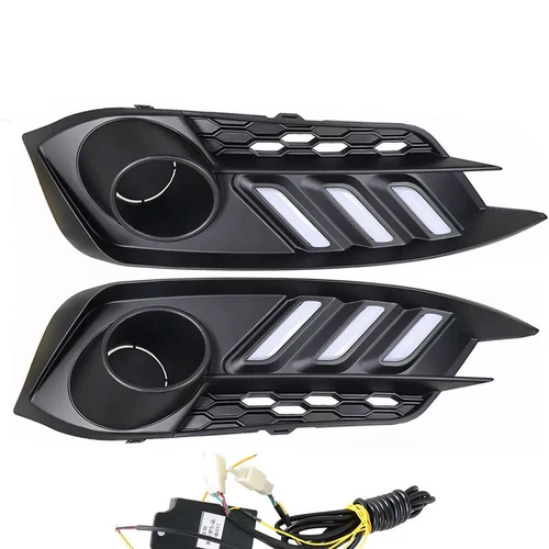 For 2016-2018 Honda Civic DRL LED Daytime Running light Fog Lamps Turn Signal - Picture 8 of 17