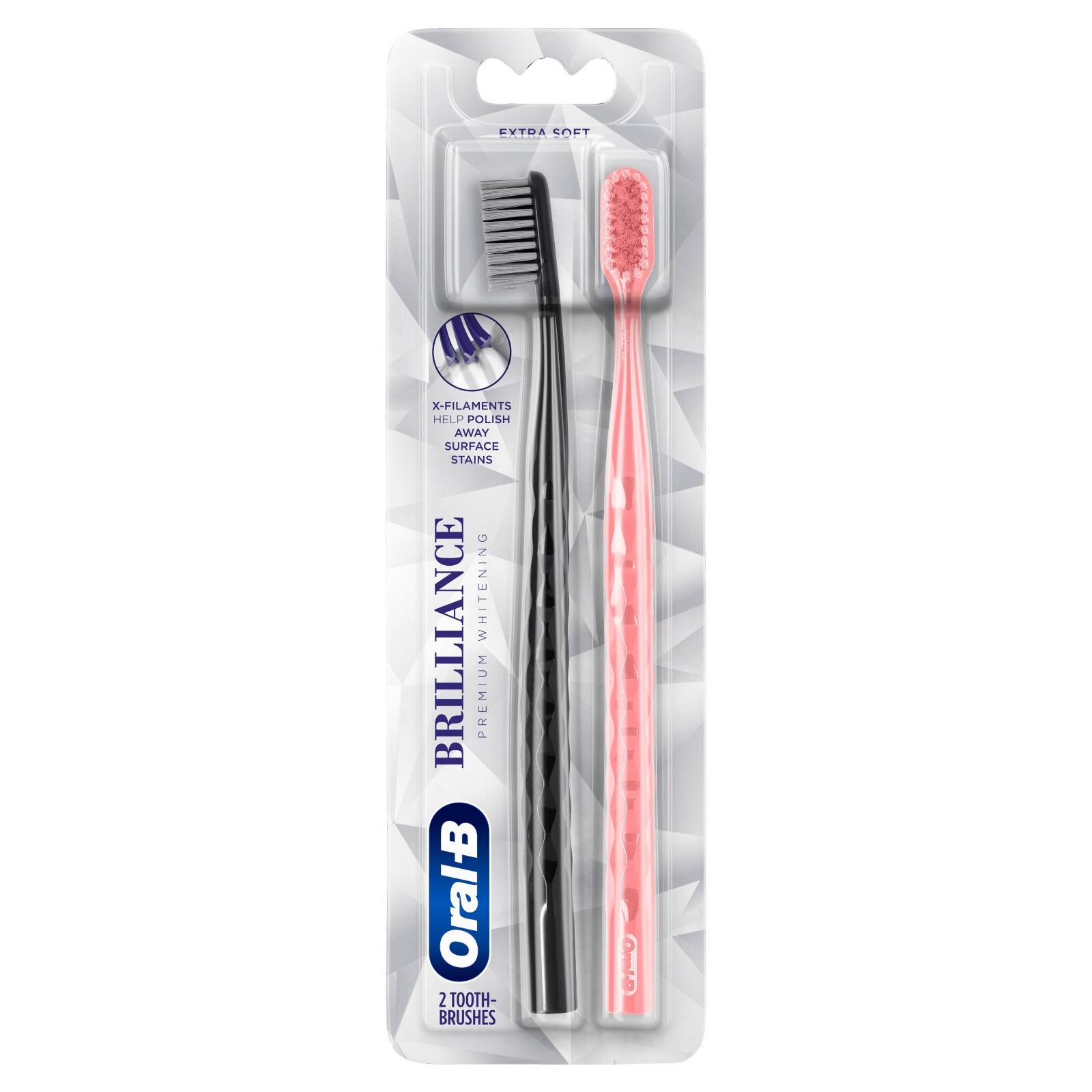Oral-B Brilliance Whitening Toothbrush with X Filaments (Col
