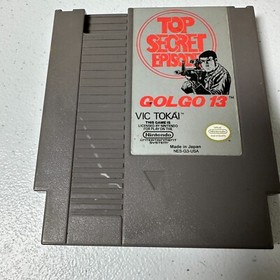 VINTAGE Golgo 13 Top Secret Episode NES Nintendo Game Case Authentic Original