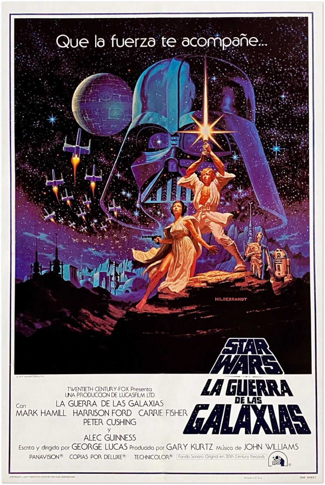 A New Hope- Episode 4 - Star Wars Movie Poster - Spanish Release Version