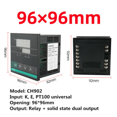 CH902 digital display intelligent PID thermostat Relay + solid state dual output