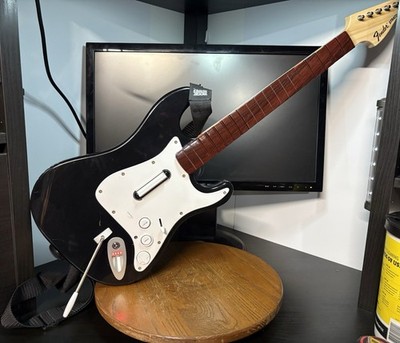 Untested PS3 PS4 Rock Band Harmonix PSGTS2 Fender Stratocaster Guitar No Dongle