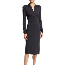 NEW, Rag & Bone Sabeen Shirtdress in Black - Size XL #MD1247
