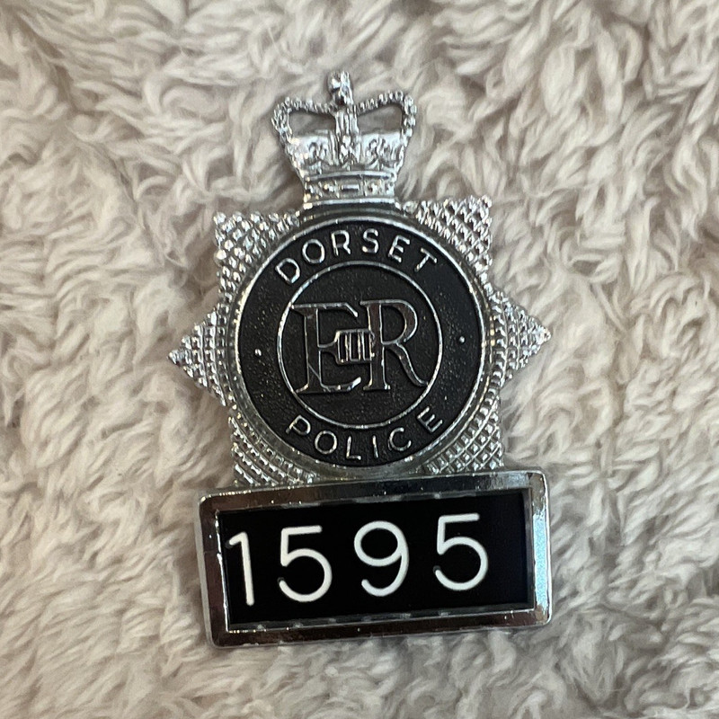Dorset Police Obsolete Badge 1595 - Police Organization Badge