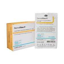 DermaView II Transparent Film Dressing 2-3/7 x 2.75" Sterile 100 Ct