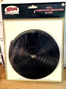 Atlas #312- 50 Feet-5 Conductor Ribbon Wire-Partial Use-35 feet Available-$19.95