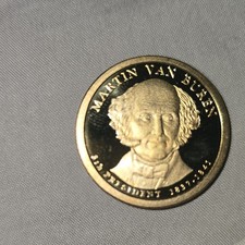 Martin Van Buren Presidential $1 Coin Statue of Liberty Reverse