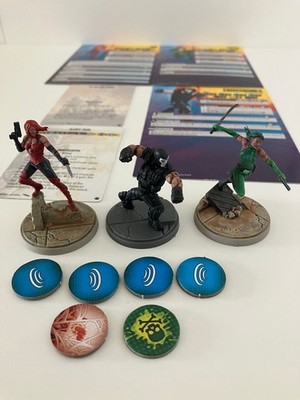 Marvel Crisis Protocol MCP bemalte Figuren & Zubehör für Cabal (Sin, Viper)