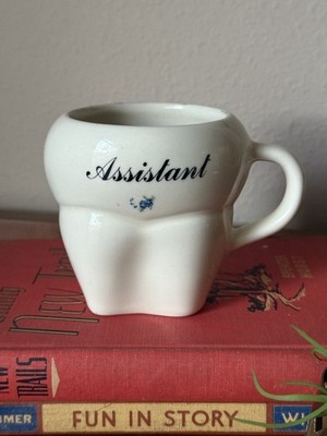 Vintage Assistant Mug 3D Tooth Cup Dental R.O.S.E. Ltd USA  Coffee Ceramic EC