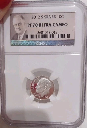 2012-S 10c Silver Roosevelt Dime - NGC PF 70 Ultra Cameo